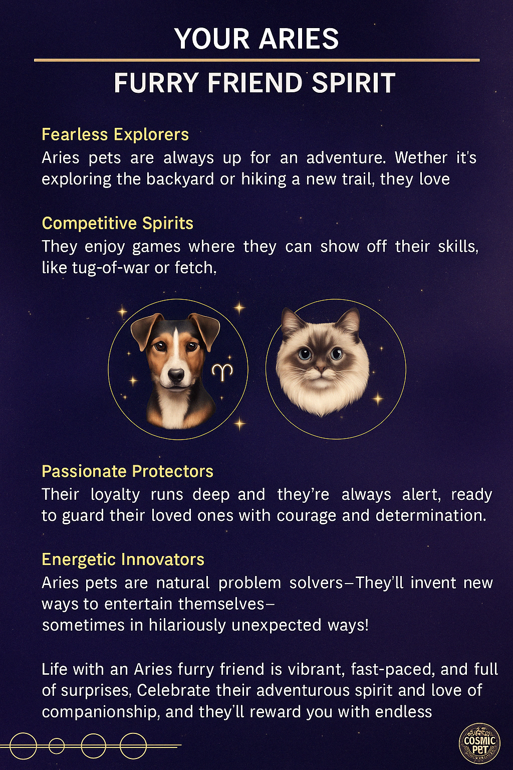 Aries: Bold, Brave, and Barking | March 21 – April 19